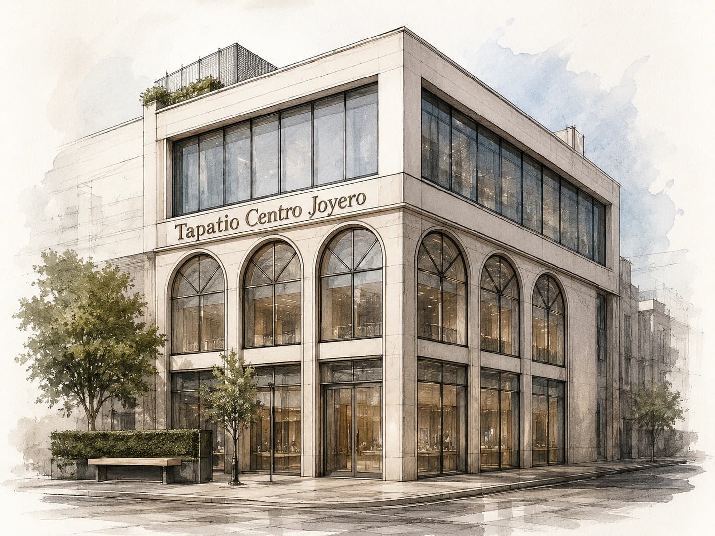 Conceptual editorial visualization of Tapatío Centro Joyero